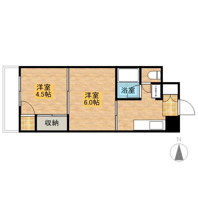 アーバンコート 410号室 間取り