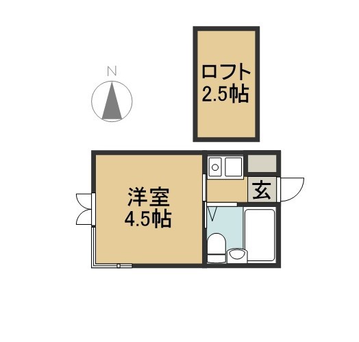 ベルシティ中江 201号室 間取り