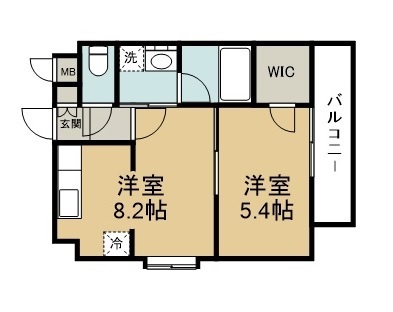 しゃとれ福室 301号室 間取り