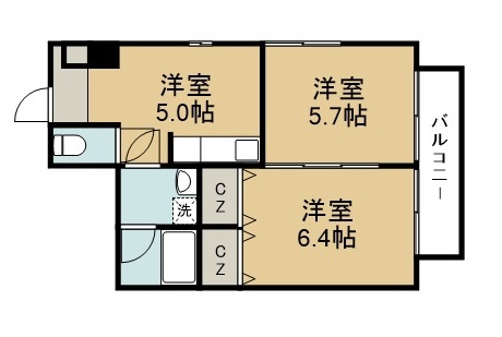 フィオーレ壱番館 302号室 間取り