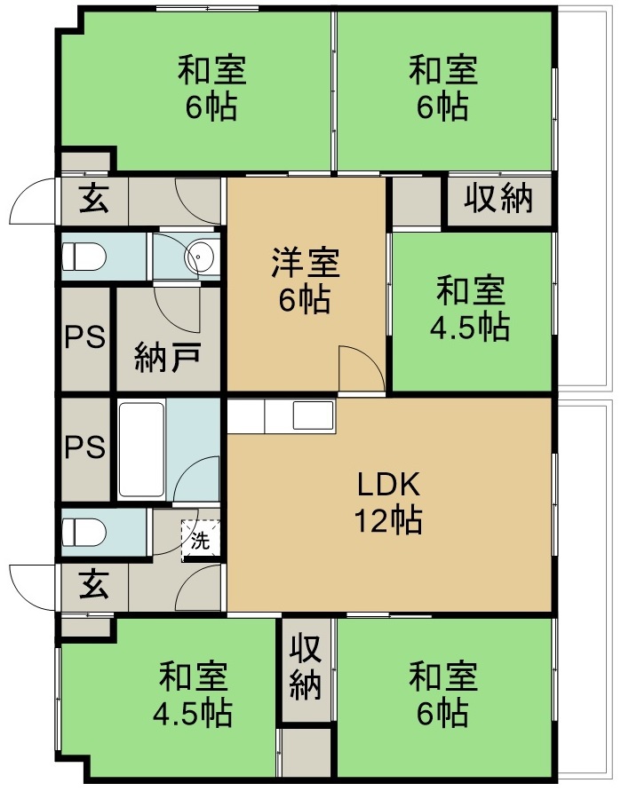 原町プラザ 間取り図