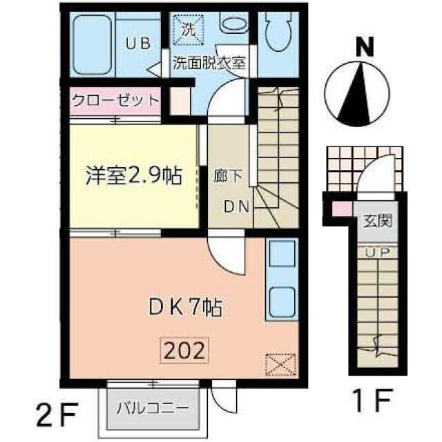 ロジュマン北仙台 間取り図