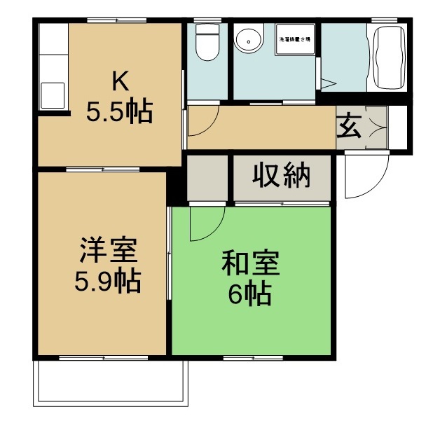 ディアコートタウンⅤ 間取り図
