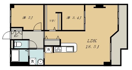 小田原４５ビル 603号室 間取り
