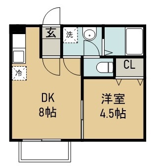 クレアフォーチュン連坊駅前 間取り図