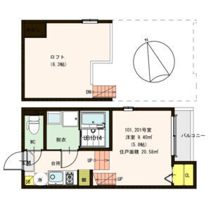 レ・ブルー 間取り図
