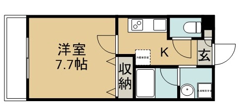 ヴィラボヌール 305号室 間取り