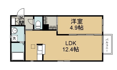 シャーメゾンＳＲ 101号室 間取り
