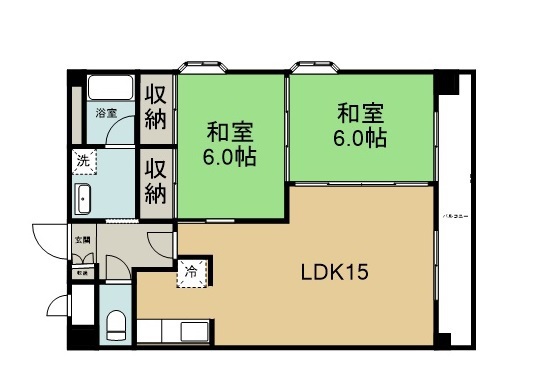 レーベンコートＡ棟 間取り図