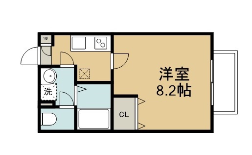 ネオステージ萩野町 103号室 間取り