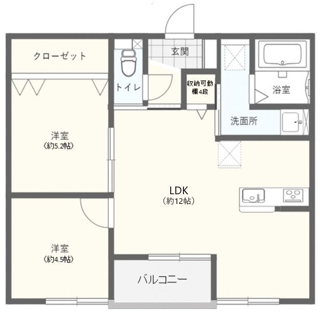 フォレストグレイス小田原Ｆ 間取り図