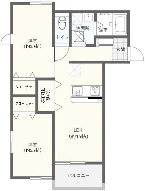 フォレストグレイス小田原Ｆ 間取り図
