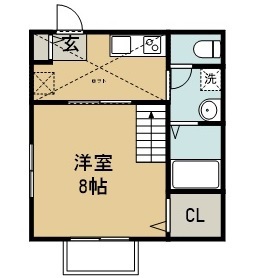 ホットハウス台原森林公園 201号室 間取り