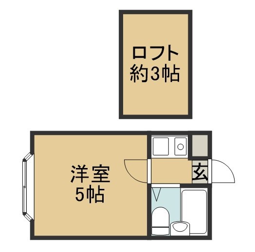 プリメイラ台原 106号室 間取り