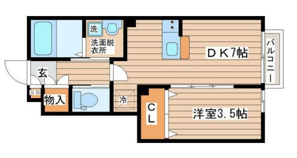 ブルスクーロ宮千代 間取り図
