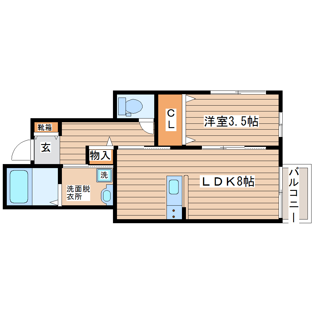 ｔｅｒｒａｃｅ長町南 間取り図