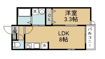 メゾン・ド・エスポワール宮千代 間取り図