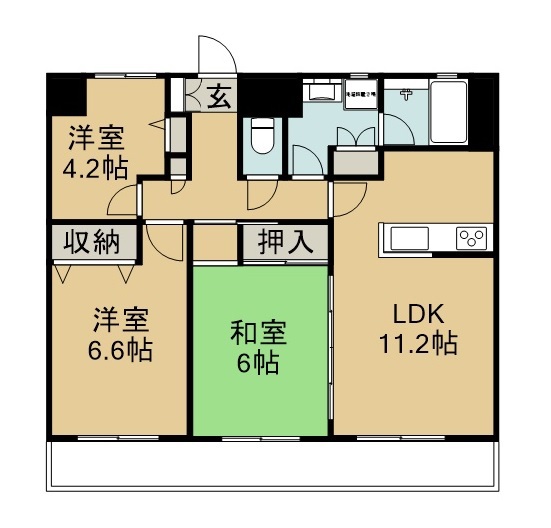 サンライズレジデンス 間取り図