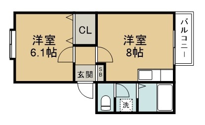 サンライフ憩 間取り図