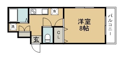 クリスタルハイツ 403号室 間取り
