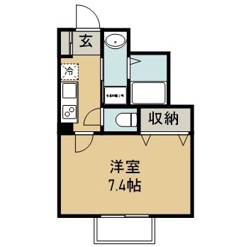 クラス清水沼 103号室 間取り