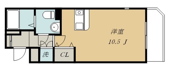 ディアコート宮城野原 410号室 間取り