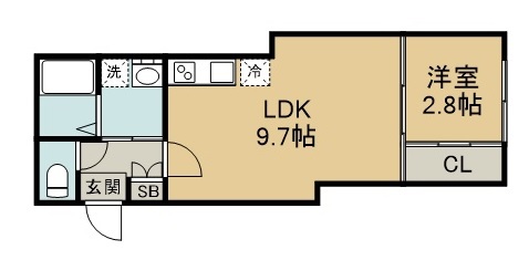 ウェルスビスタ連坊 間取り図