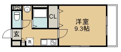 ポルトフィーノ仙台ＷＥＳＴ 401号室 間取り