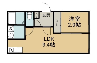 ウェルスビスタ連坊 間取り図