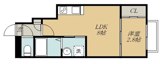 プレミアムホワイト 105号室 間取り