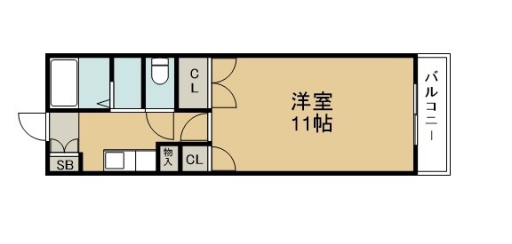 ベルメゾンＭＩＹＡＺＡＫＩ 202号室 間取り