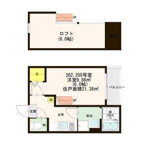 ハーモニーテラス上谷刈 間取り図