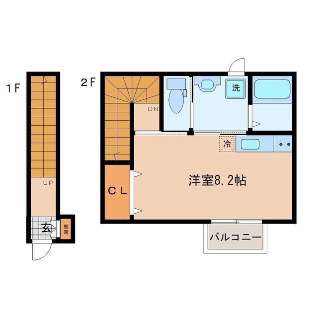 エクシア中江 204号室 間取り
