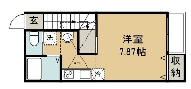アスコット文化町 205号室 間取り