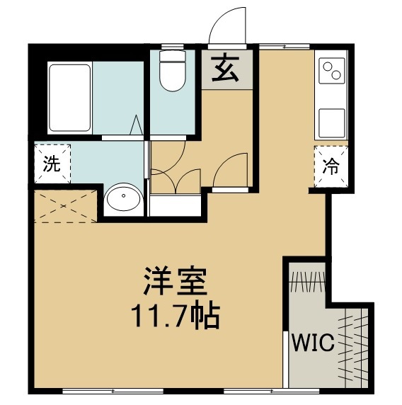コーポ華 103号室 間取り