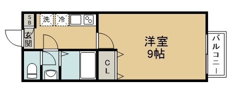 アスコット南染師町 間取り図