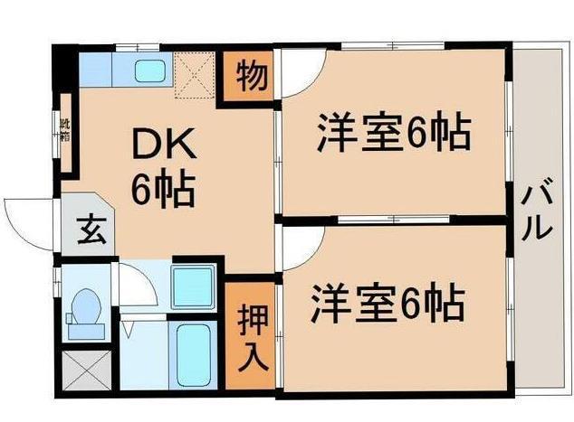 クレシア長町 間取り図