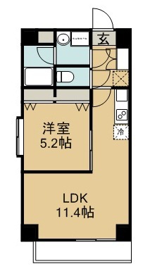 パークサイドレジデンス榴岡 101号室 間取り