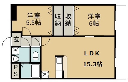 グレイスコート高嶺 103号室 間取り
