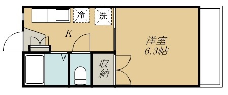 保春寮 206号室 間取り