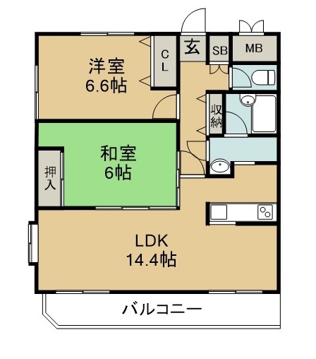 青葉レジデンス 701号室 間取り