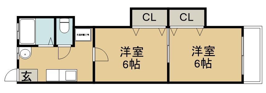 さかえ荘 105号室 間取り