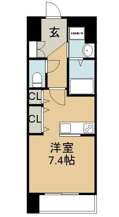 アークデュオ仙台苦竹 207号室 間取り