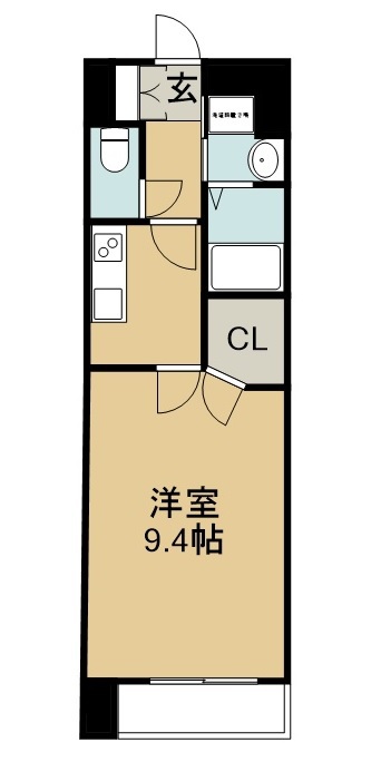 アークデュオ仙台苦竹 703号室 間取り