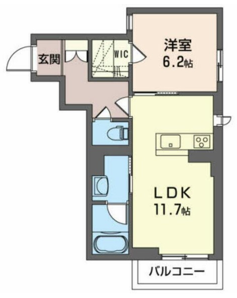 ｃｏｃｏ　ｍａｉｓｏｎ 202号室 間取り