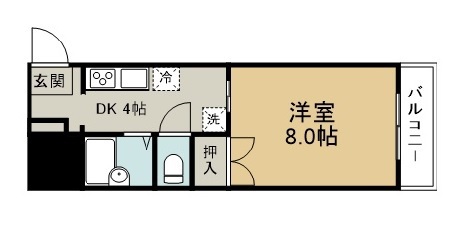 はいつ１６３ 102号室 間取り