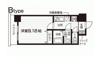 Ｎａｓｉｃ仙台東口 306号室 間取り