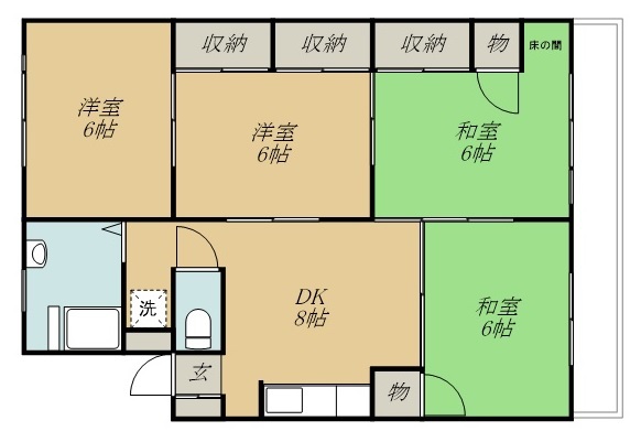 幸町菅原マンション 間取り図