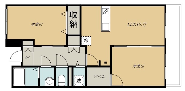 本町住宅 間取り図