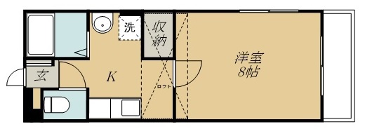 ノーブルゼロワン 103号室 間取り